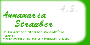 annamaria strauber business card